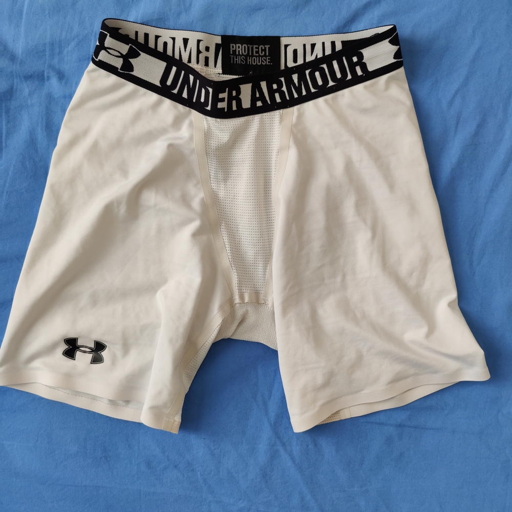 Under Armour Men's White Compression Shorts